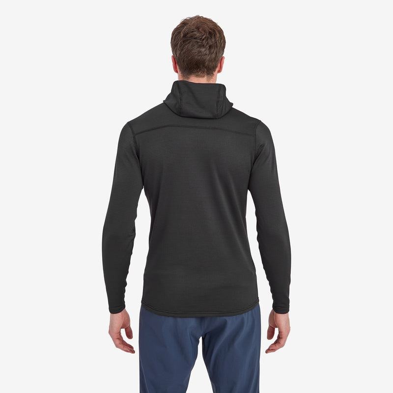 Black Montane Protium Lite Hooded Pull On Men's Fleece | AUC1853BU