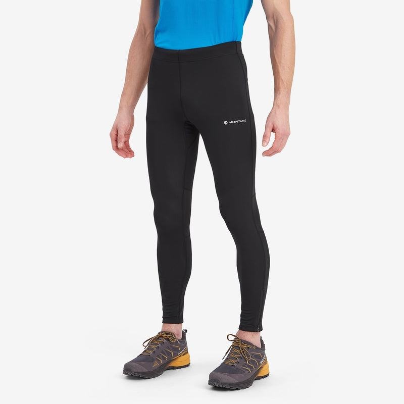 Black Montane Slipstream Trail Running Men's Leggings | PBF7790TJ