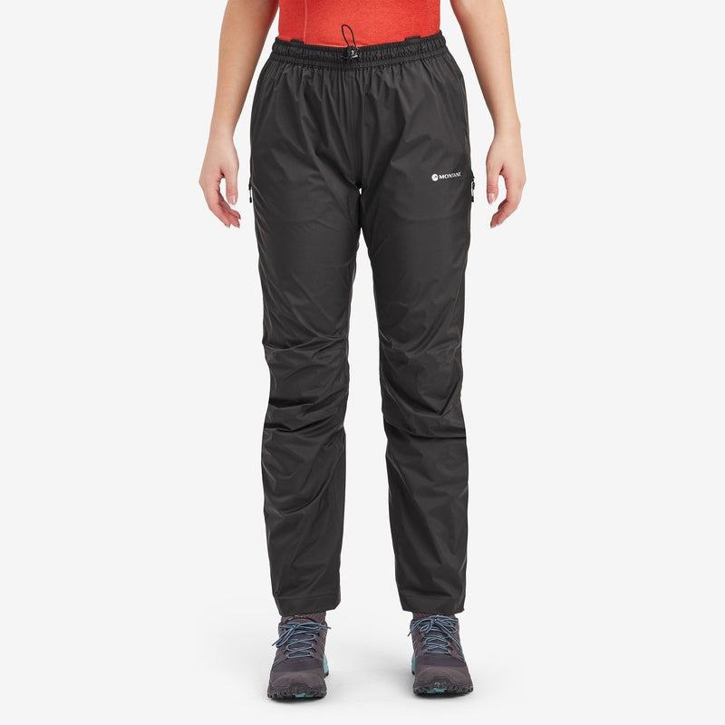 Black Montane Spirit Lite Waterproof Women's Trousers | DZK5170NR