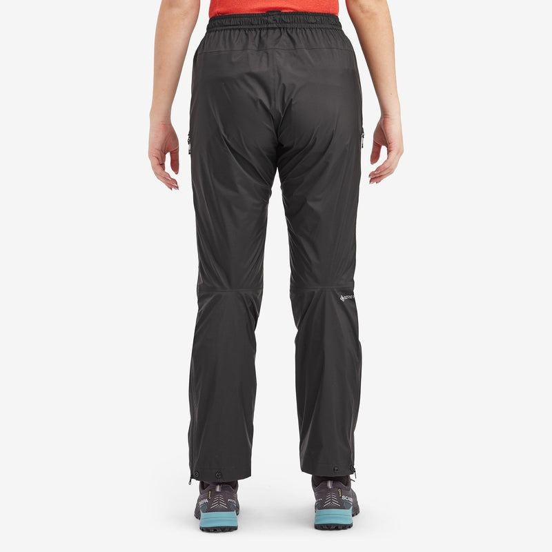 Black Montane Spirit Lite Waterproof Women's Trousers | DZK5170NR