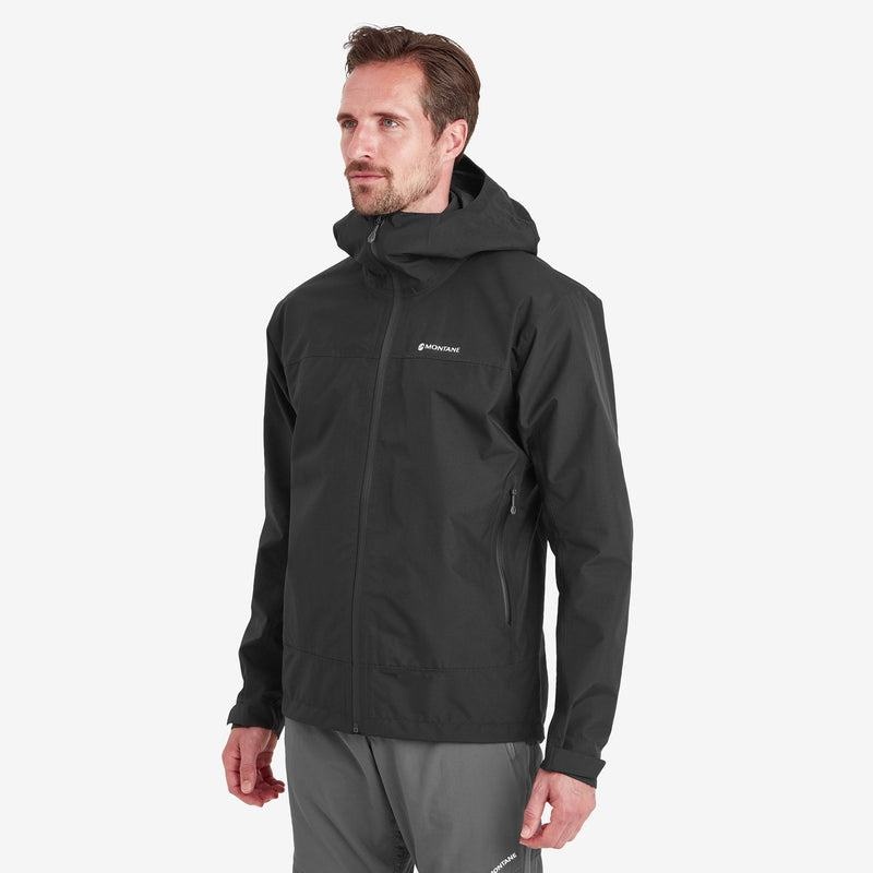 Black Montane Spirit Men's Waterproof Jackets | KDV746KY