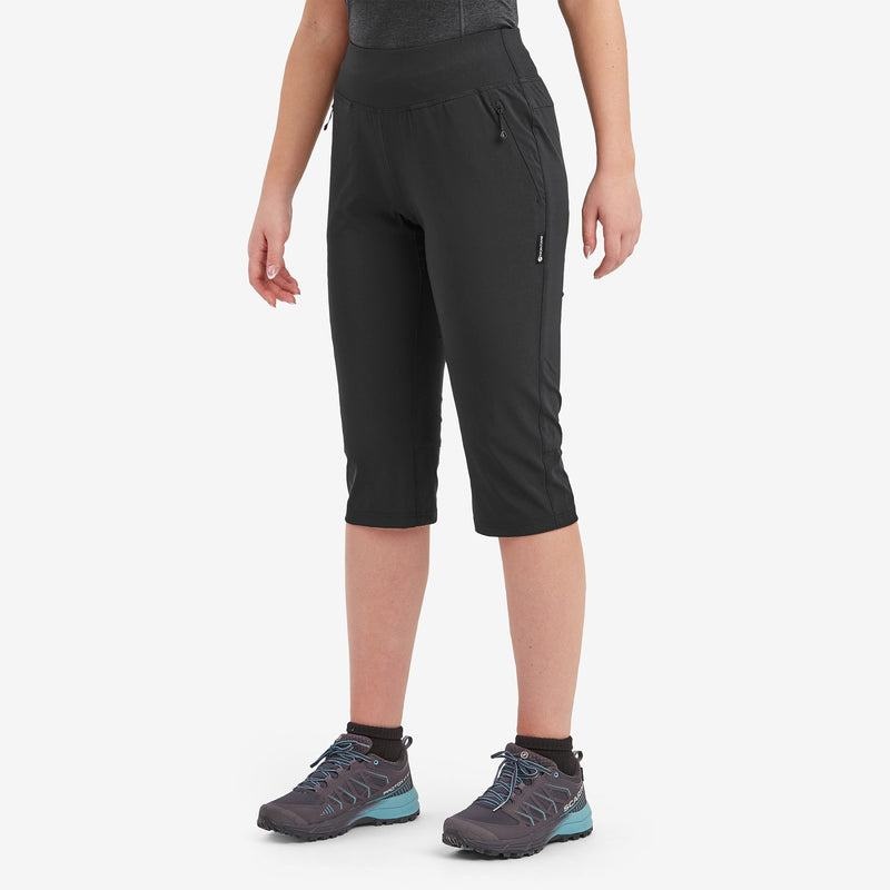 Black Montane Tucana Lite Stretch Capri 3/4 Women's Leggings | FAX5516PS