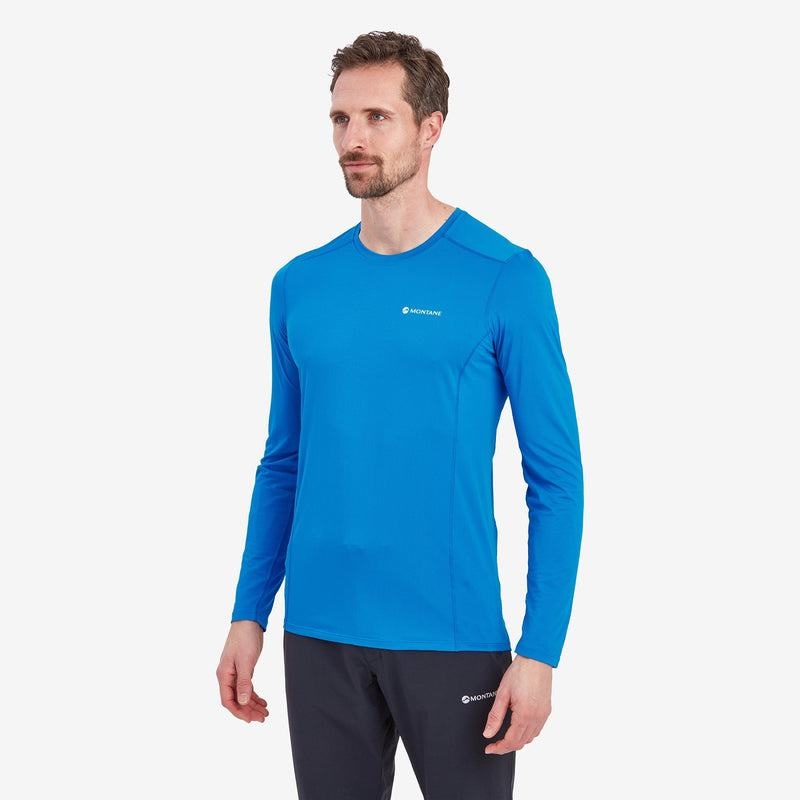 Blue Montane Dart Lite Long Sleeve Men's T Shirts | IQS9246FP