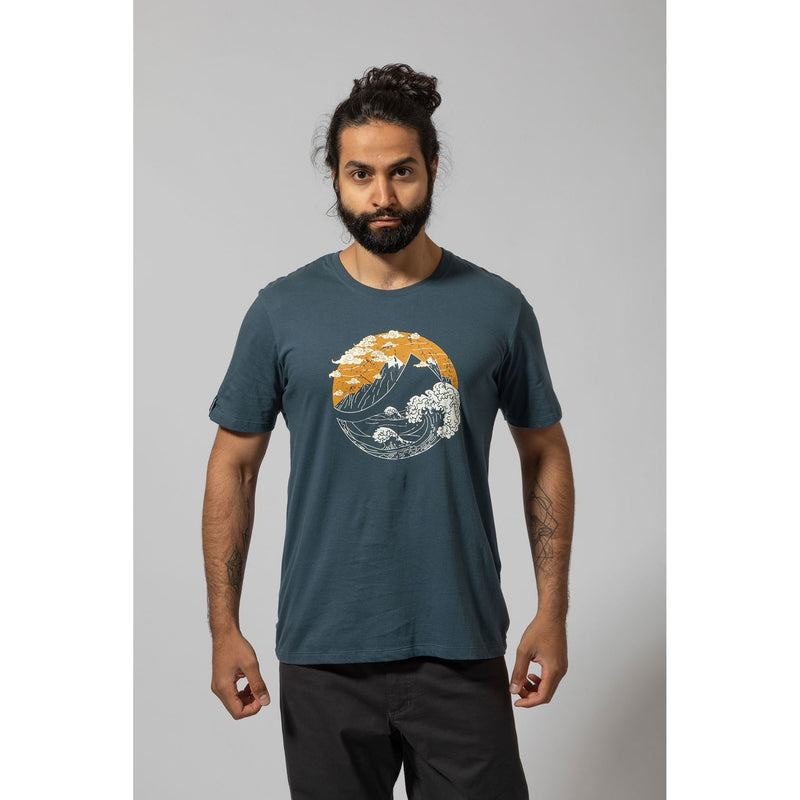 Blue Montane Great Mountain Men's T Shirts | VKD918IB