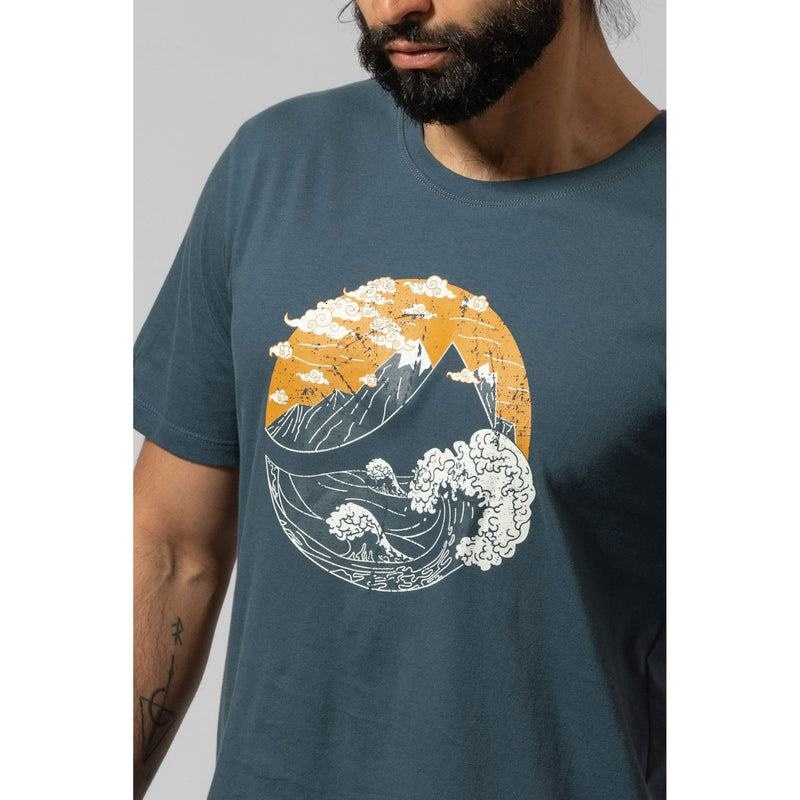 Blue Montane Great Mountain Men's T Shirts | VKD918IB