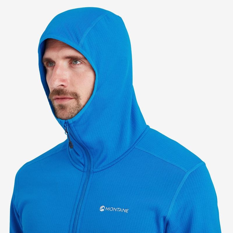 Blue Montane Protium Hooded Men's Fleece Jackets | VRE812QC