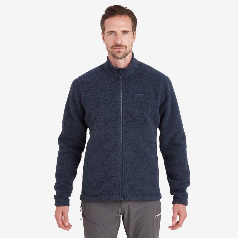 Dark Blue Montane Chonos Men's Fleece Jackets | OQL3371CN