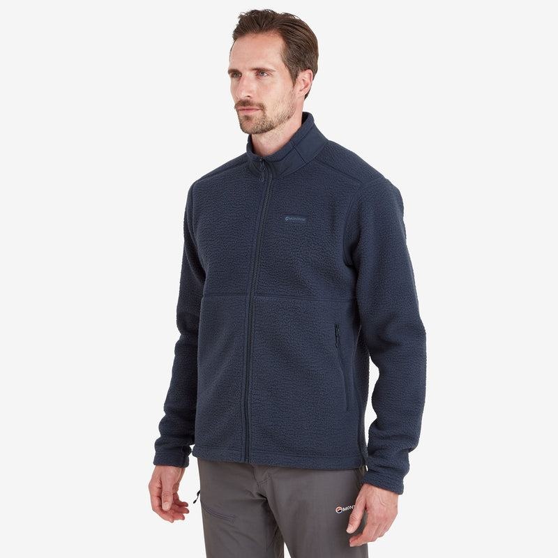 Dark Blue Montane Chonos Men's Fleece Jackets | OQL3371CN