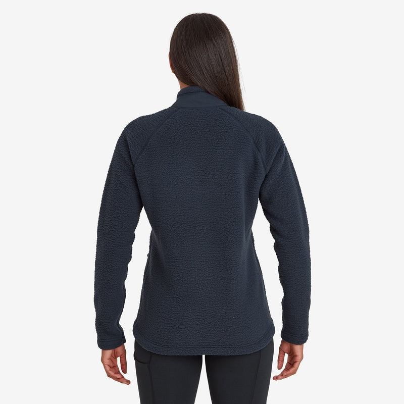 Dark Blue Montane Chonos Smock Pull On Women's Fleece | WPM3545DR