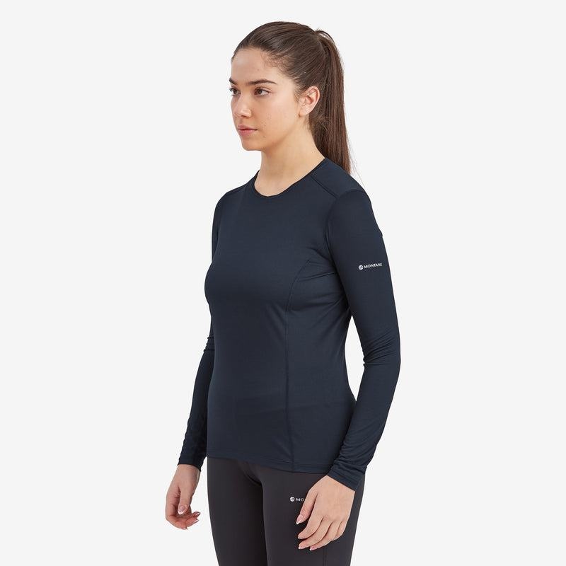 Dark Blue Montane Dart Lite Long Sleeve Women's T Shirts | HBY6322IU