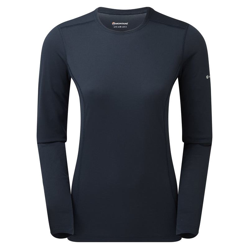 Dark Blue Montane Dart Lite Long Sleeve Women\'s T Shirts | HBY6322IU