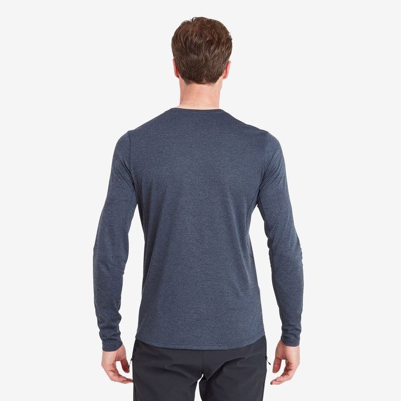 Dark Blue Montane Dart Long Sleeve Men's T Shirts | LPT8338FF