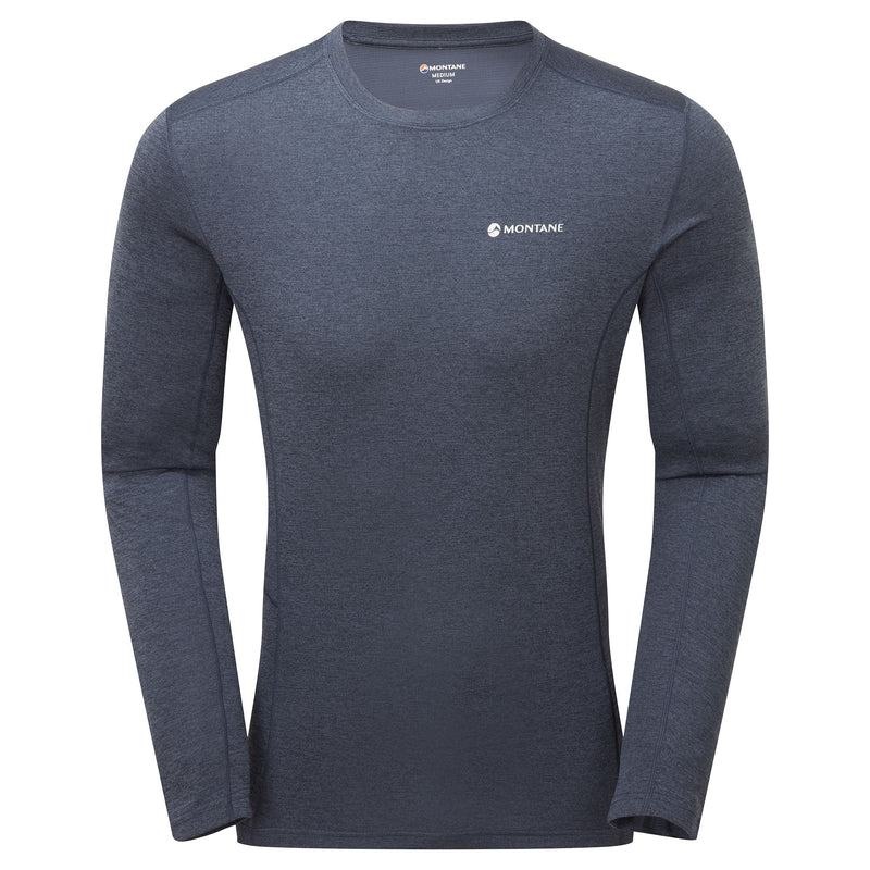 Dark Blue Montane Dart Long Sleeve Men\'s T Shirts | LPT8338FF