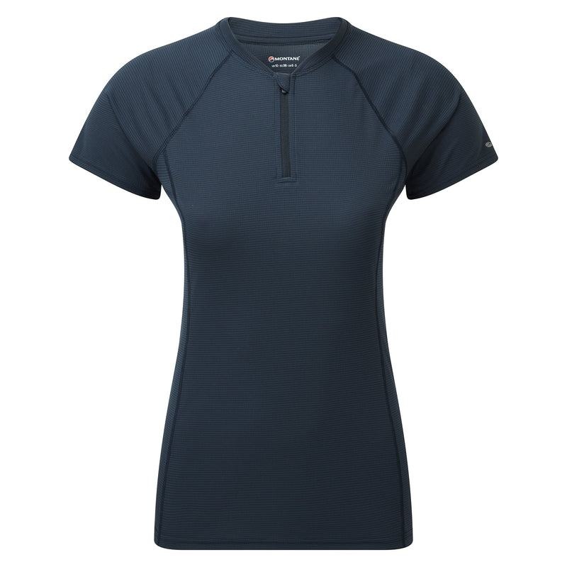 Dark Blue Montane Dart Nano Zip Women\'s T Shirts | JWG8765PA