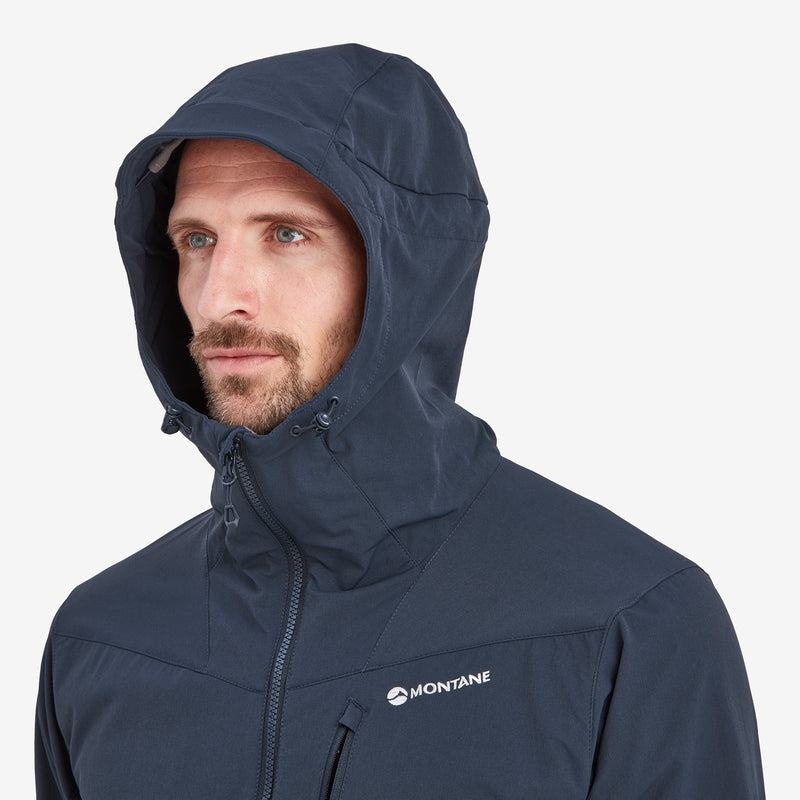 Dark Blue Montane Dyno LT Men's Softshell Jackets | SAD1538AT