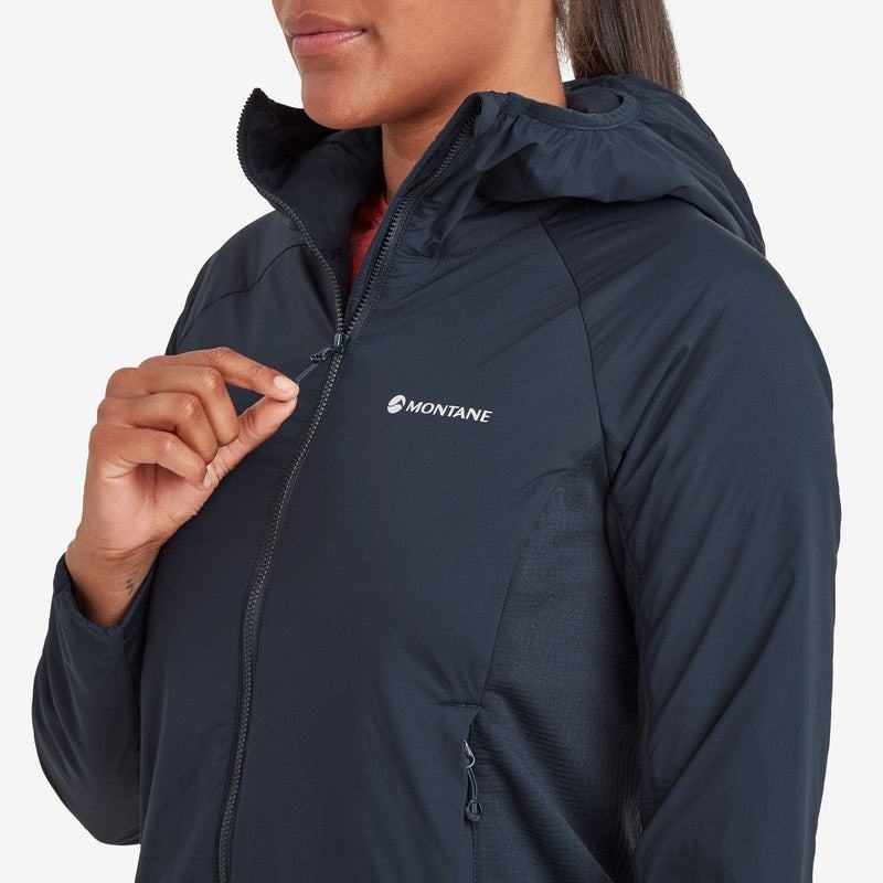 Dark Blue Montane Fireball Lite Hooded Women's Insulated Jackets | EPC5359JR