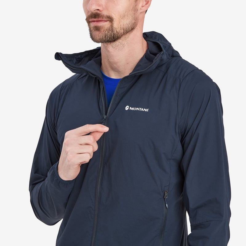 Dark Blue Montane Fireball Nano Hooded Men's Jackets | IMQ450GL