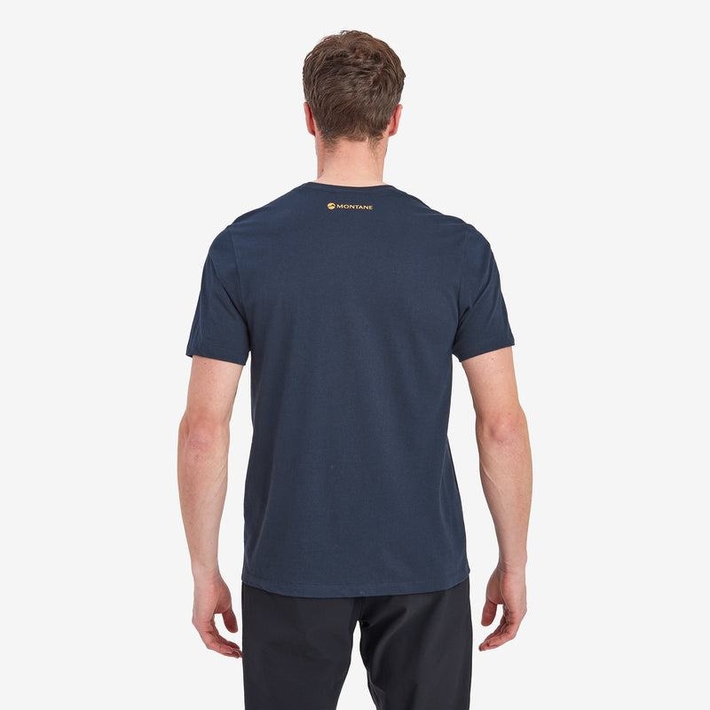 Dark Blue Montane Forest Men's T Shirts | KEC183EL