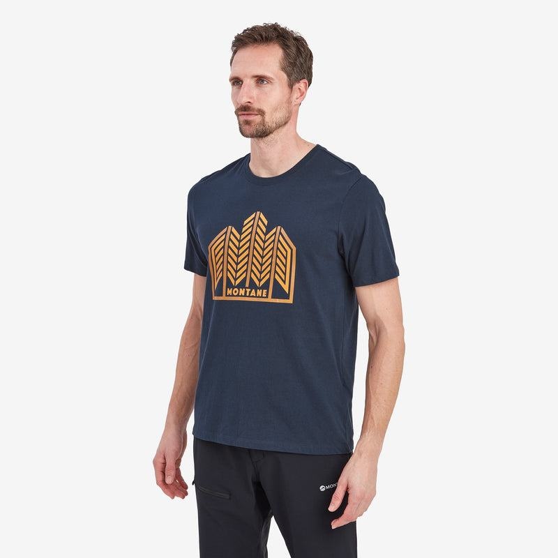 Dark Blue Montane Forest Men's T Shirts | KEC183EL