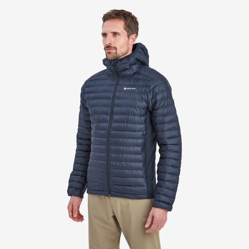 Dark Blue Montane Icarus Lite Hooded Men's Jackets | QLM5632UB