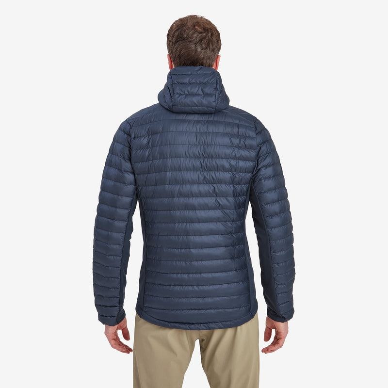 Dark Blue Montane Icarus Lite Hooded Men's Jackets | QLM5632UB