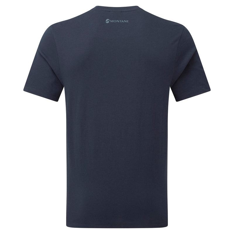 Dark Blue Montane Mono Logo Men's T Shirts | VTA5394CE