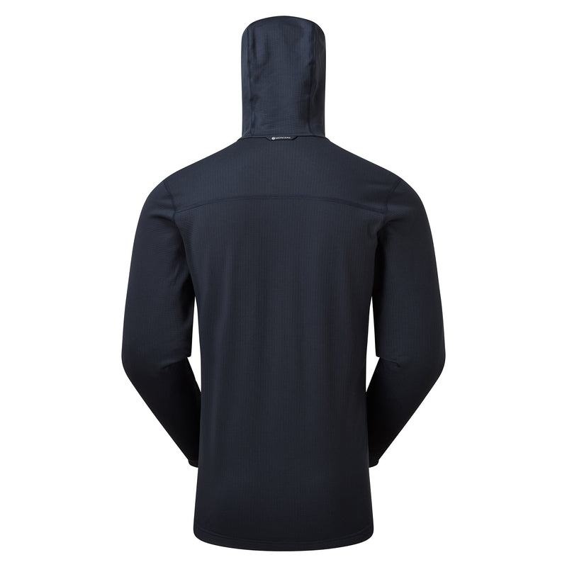 Dark Blue Montane Protium Hooded Men's Fleece Jackets | SFV3072GD