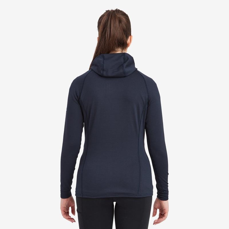 Dark Blue Montane Protium Lite Hooded Pull On Women's Fleece | HGO6459VF