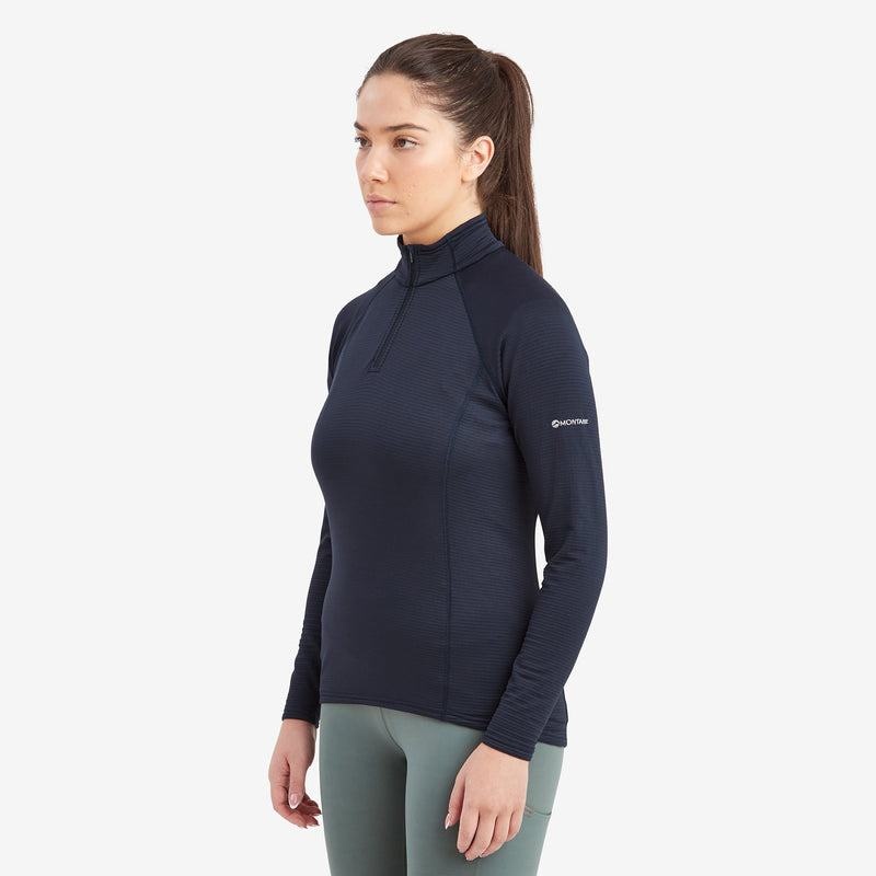 Dark Blue Montane Protium Lite Pull On Women's Fleece | IUK4866LD