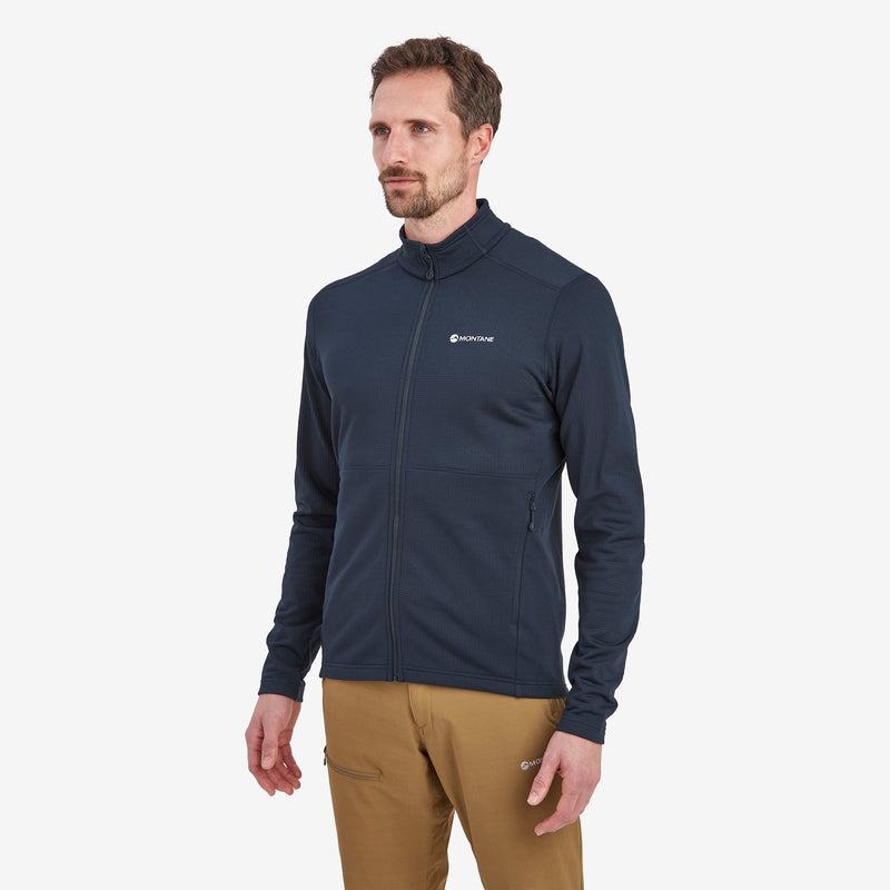 Dark Blue Montane Protium Men's Fleece Jackets | EJN3283OT