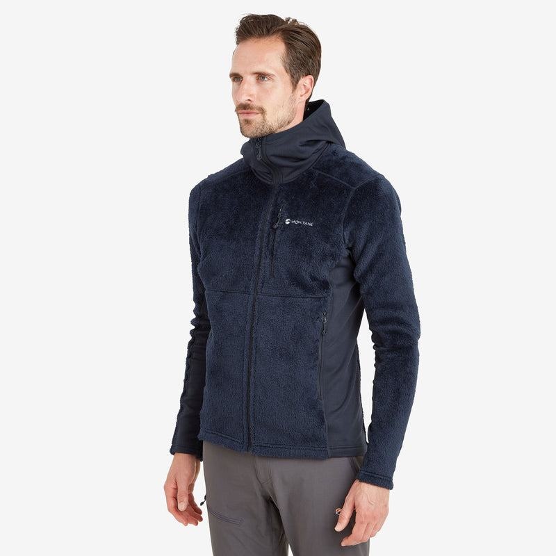 Dark Blue Montane Protium XPD Hooded Men's Fleece Jackets | FKK1284SP