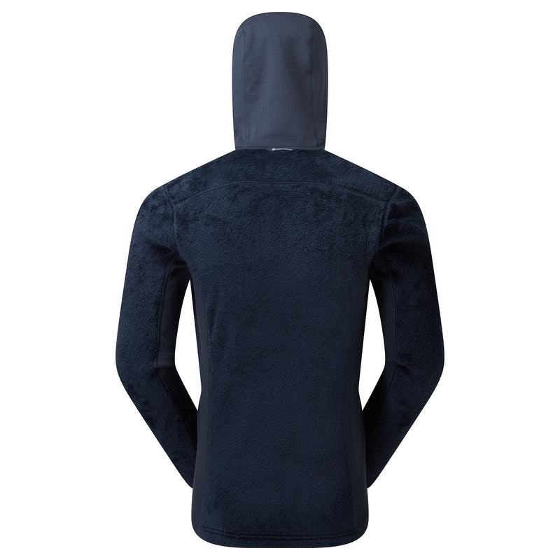 Dark Blue Montane Protium XPD Hooded Men's Fleece Jackets | FKK1284SP