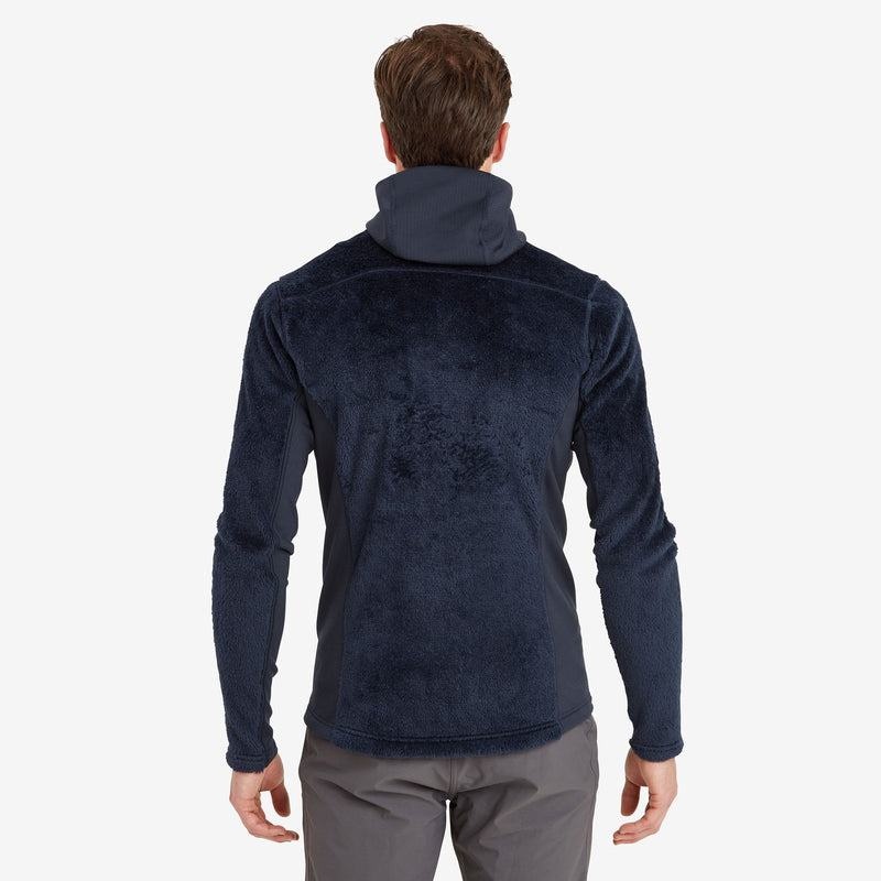 Dark Blue Montane Protium XPD Hooded Men's Fleece Jackets | FKK1284SP