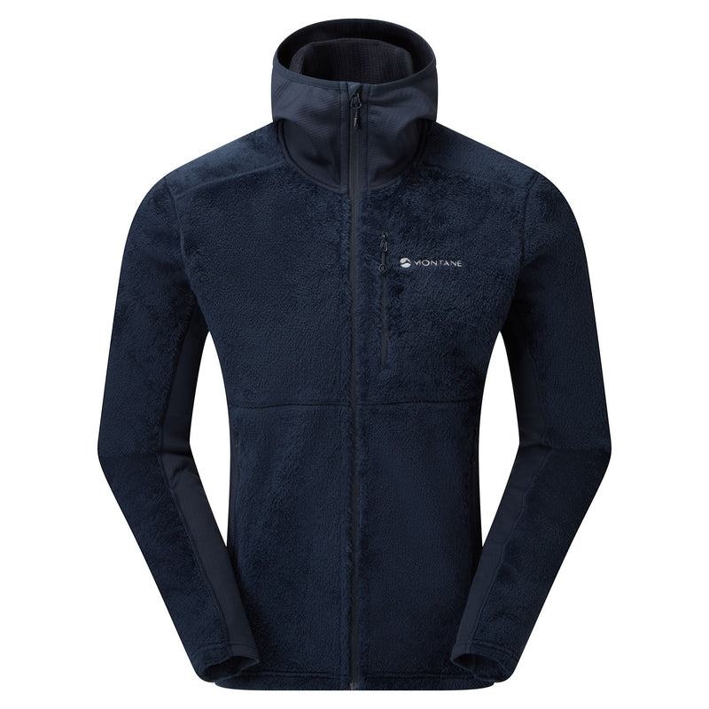 Dark Blue Montane Protium XPD Hooded Men\'s Fleece Jackets | FKK1284SP