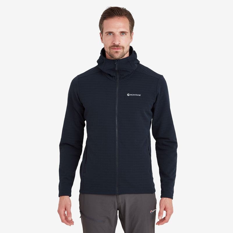 Dark Blue Montane Protium XT Hooded Men's Fleece Jackets | SRS5173CD