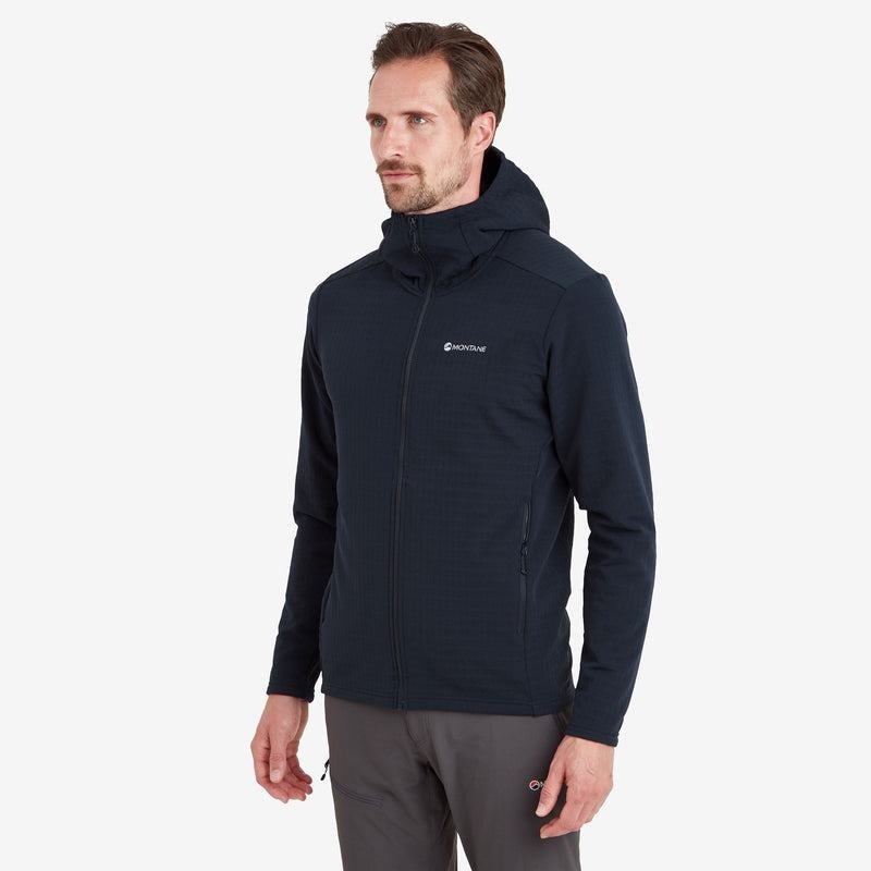 Dark Blue Montane Protium XT Hooded Men's Fleece Jackets | SRS5173CD