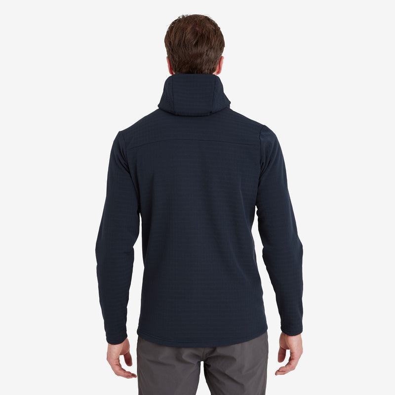 Dark Blue Montane Protium XT Hooded Men's Fleece Jackets | SRS5173CD