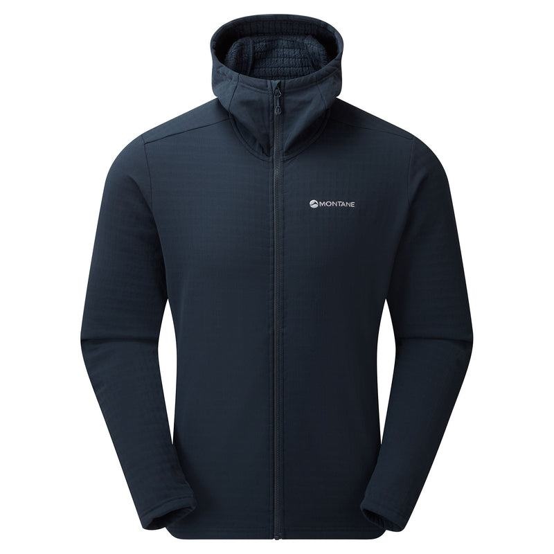 Dark Blue Montane Protium XT Hooded Men\'s Fleece Jackets | SRS5173CD