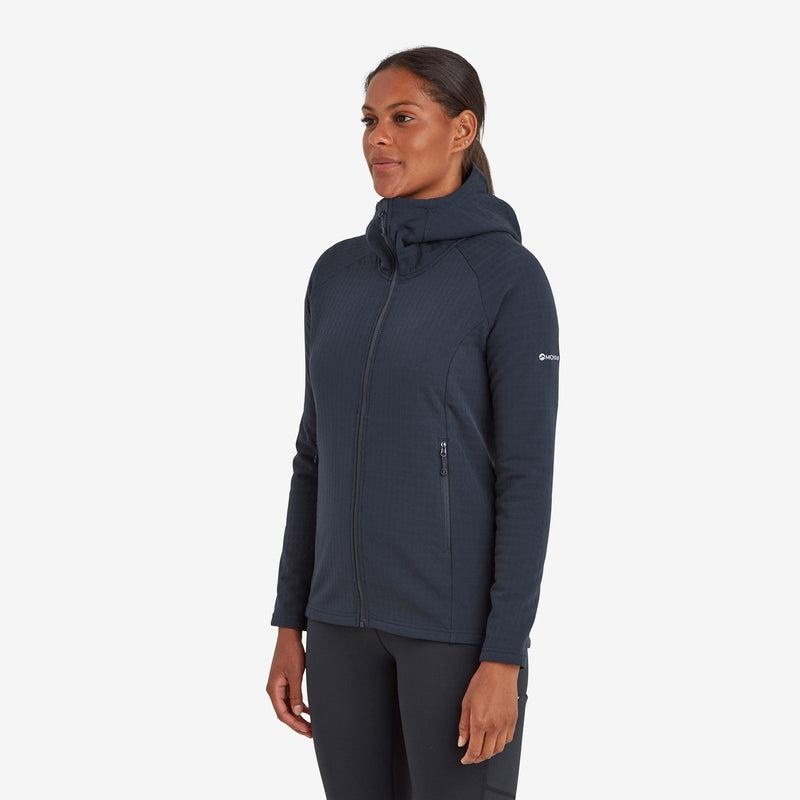 Dark Blue Montane Protium XT Hooded Women's Fleece Jackets | SVF885UB