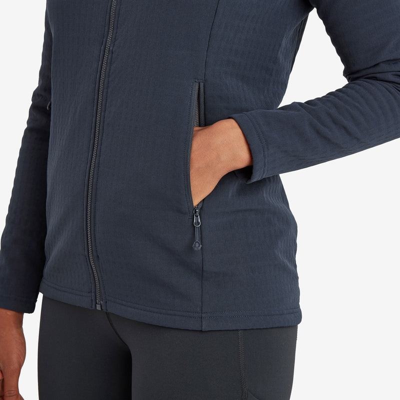 Dark Blue Montane Protium XT Hooded Women's Fleece Jackets | SVF885UB