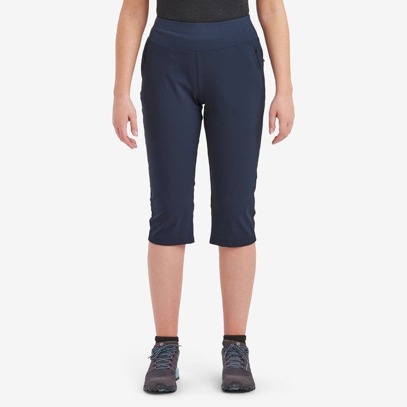 Dark Blue Montane Tucana Lite Stretch Capri 3/4 Women's Leggings | YGM366QH