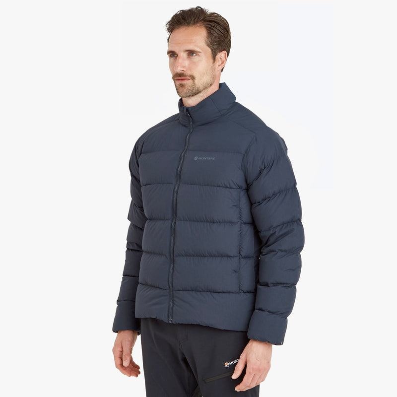 Dark Blue Montane Tundra Men's Down Jackets | OAV2266BL