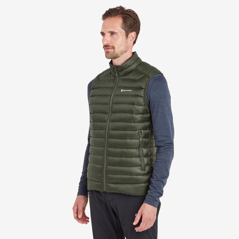 Dark Green Montane Anti-Freeze Down Men's Vest | SHD211EQ