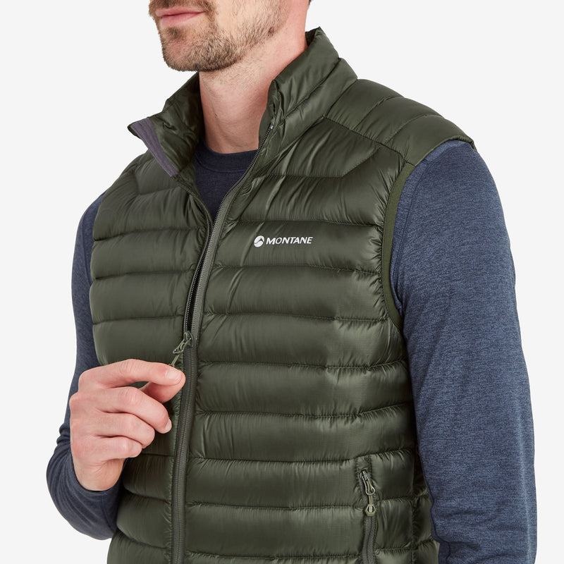 Dark Green Montane Anti-Freeze Down Men's Vest | SHD211EQ