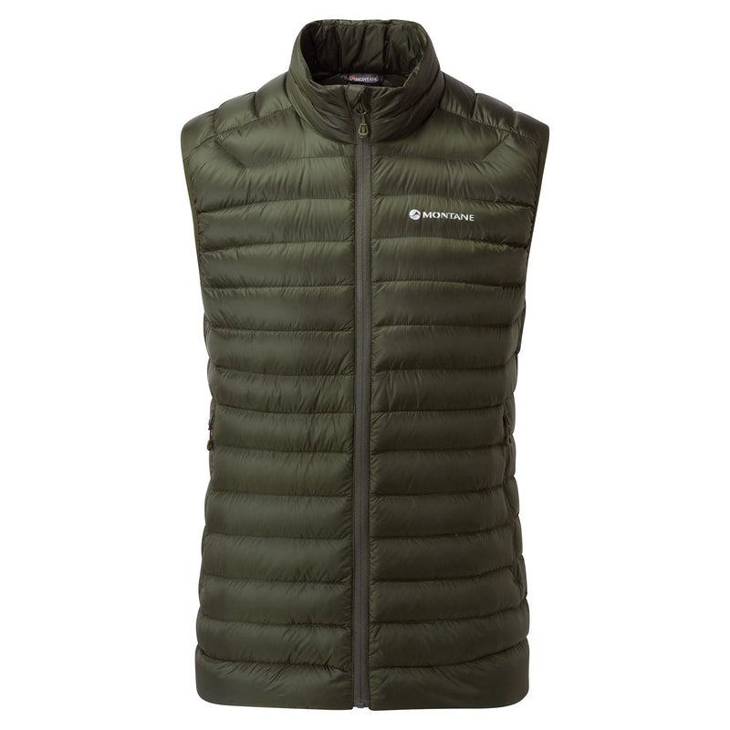 Dark Green Montane Anti-Freeze Down Men\'s Vest | SHD211EQ