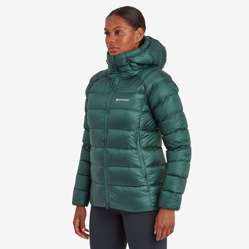 Dark Green Montane Anti-Freeze XT Hooded Women's Down Jackets | DAQ7025RL