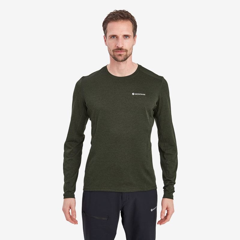 Dark Green Montane Dart Long Sleeve Men's T Shirts | KOC7641QF