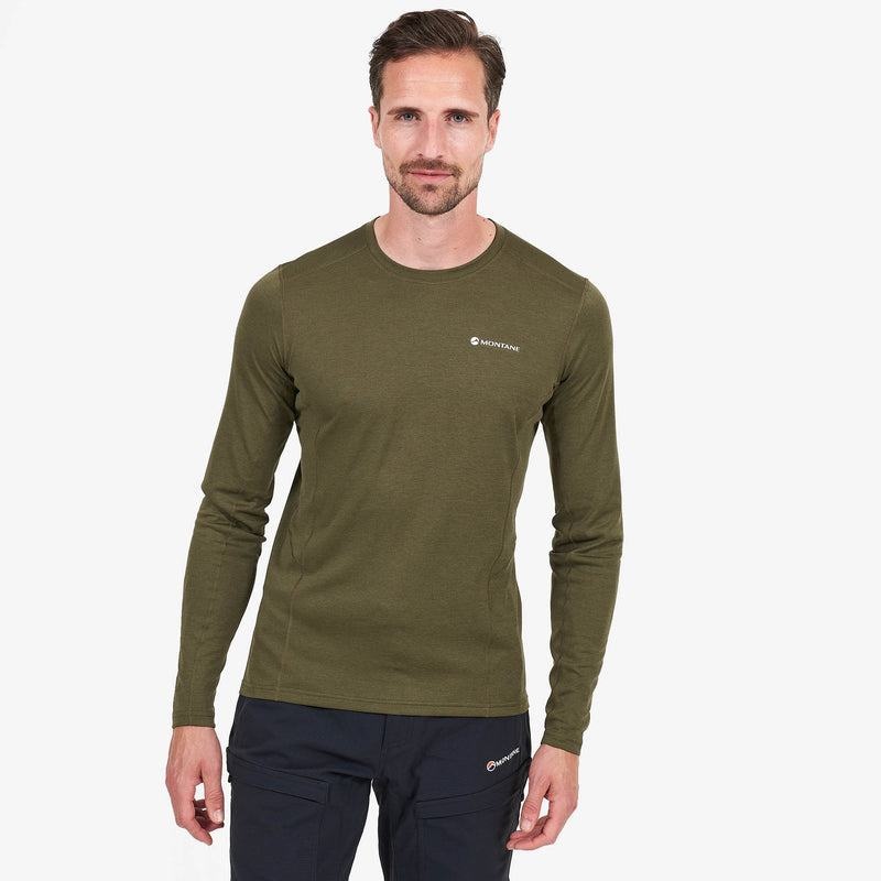 Dark Green Montane Dart Long Sleeve Men's T Shirts | ATA5093UB