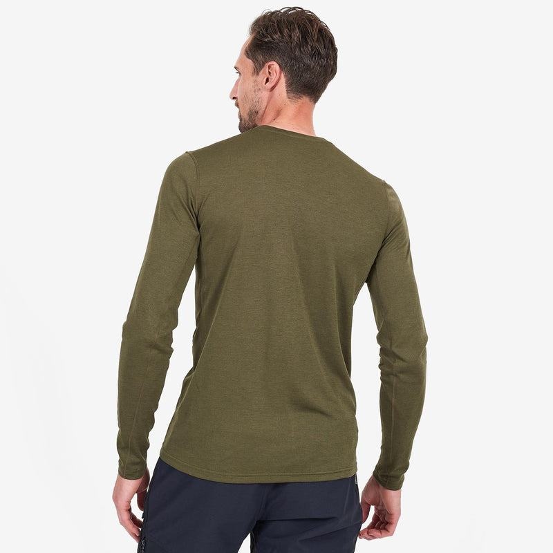 Dark Green Montane Dart Long Sleeve Men's T Shirts | ATA5093UB