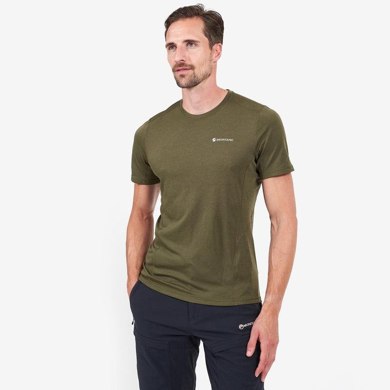 Dark Green Montane Dart Men's T Shirts | BVI7858TL